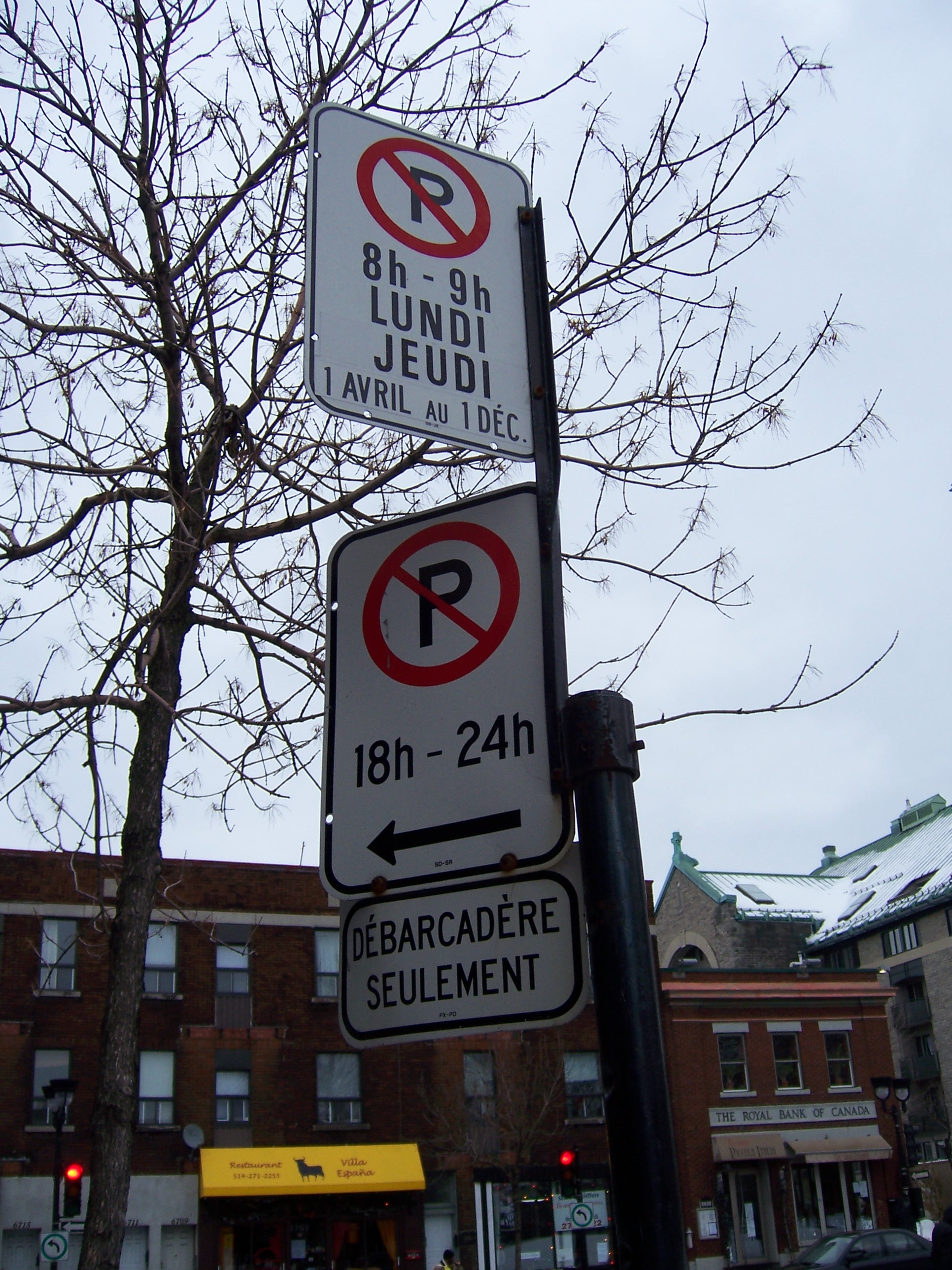 Signalisation Canada