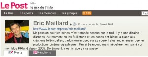 lepostfr-eric-maillard lepost.fr Eric Maillard Séries